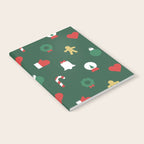 Geometric christmas decoration pattern Notebook Gallery Image 2