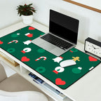Geometric christmas decoration pattern Desk Mat Gallery Image 2
