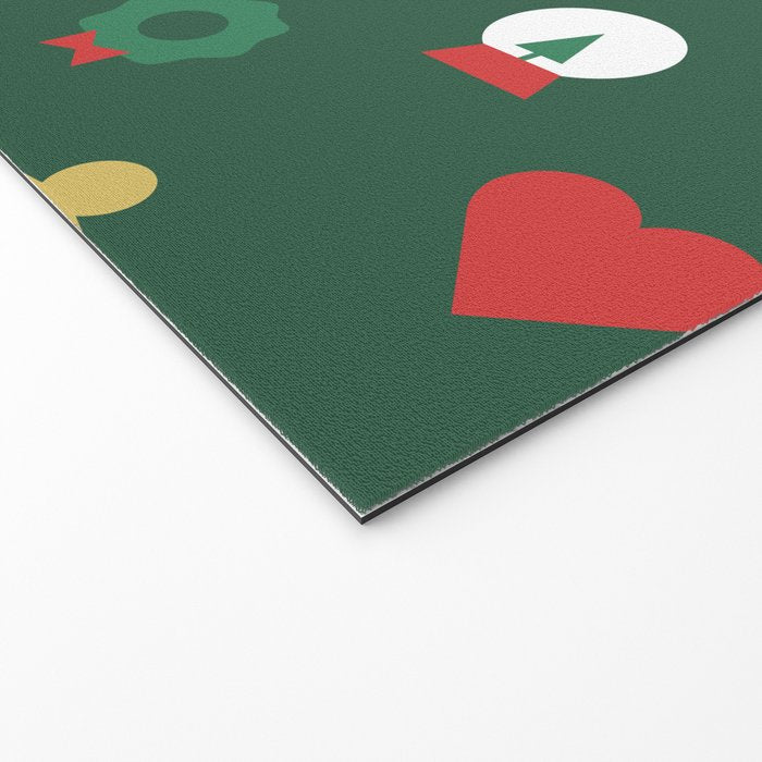 Geometric christmas decoration pattern Welcome Mat Gallery Image 2