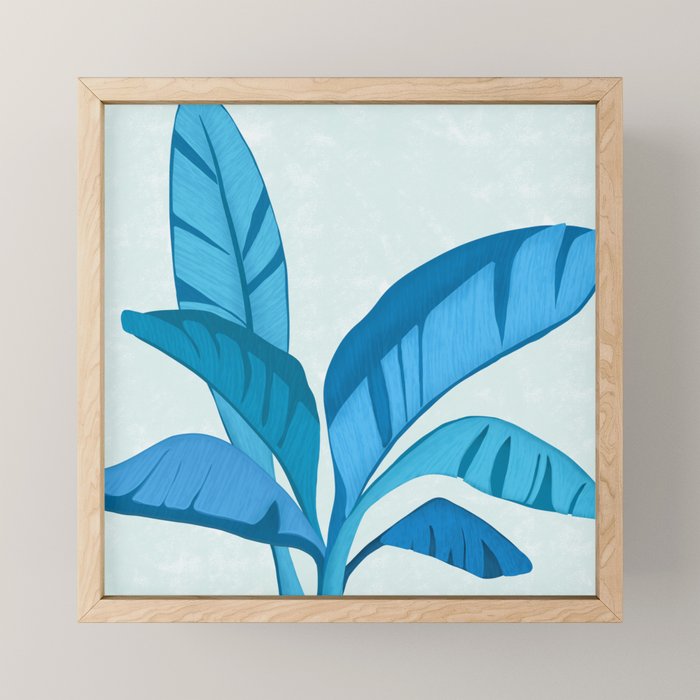 Banana Tree Blues Mini Art Print Gallery Image 1