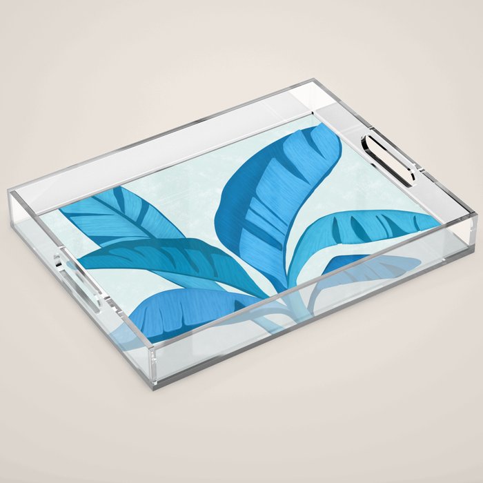 Banana Tree Blues Acrylic Tray Gallery Image 1