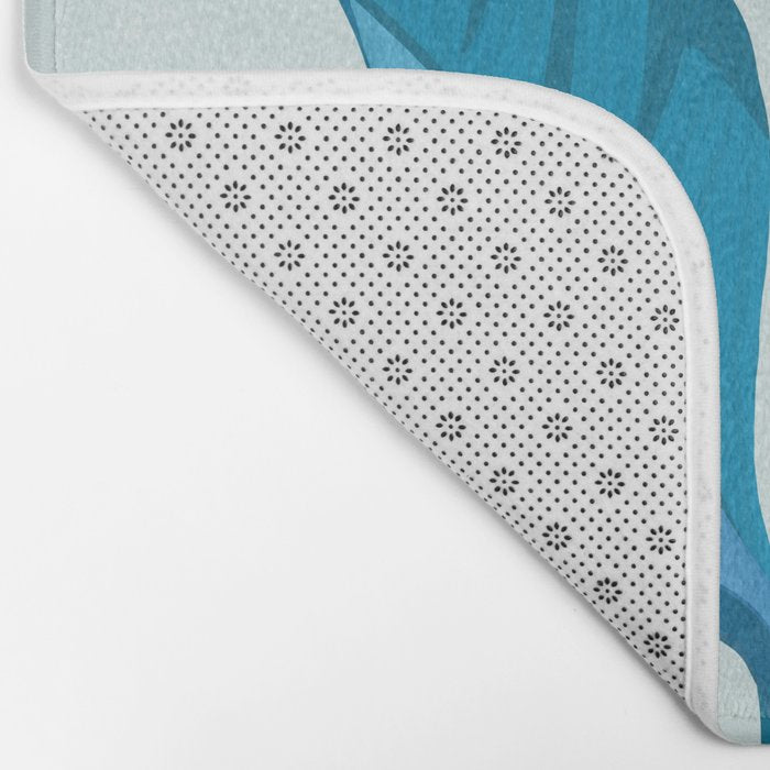 Banana Tree Blues Bath Mat Gallery Image 2