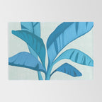 Banana Tree Blues Rug Gallery Image 2