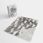 Cow Skulls - West Texas Black and White Photography Jigsaw Puzzle Gallery Image 2