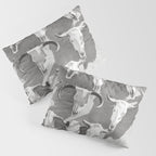 Cow Skulls - West Texas Black and White Photography Pillow Sham Gallery Image 3