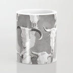Cow Skulls - West Texas Black and White Photography Coffee Mug Gallery Image 4