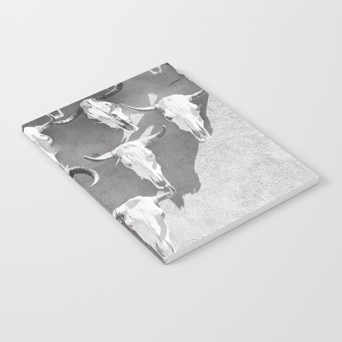 Cow Skulls - West Texas Black and White Photography Notebook Gallery Image 1