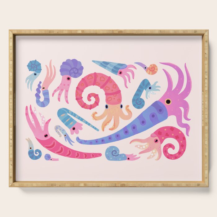 Ancient cephalopods Serving Tray Gallery Image 1