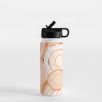 Coral Agate Abstract Water Bottle Gallery Image 1