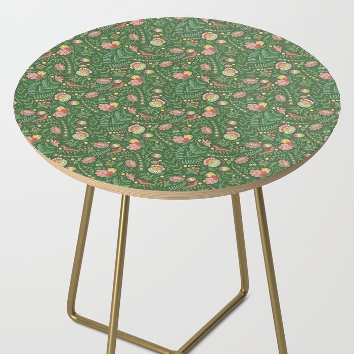 Swedish Floral - Green Side Table Gallery Image 2