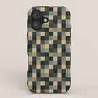 Bold Earthy Checks Pattern - Small IV iPhone Case Gallery Image 1