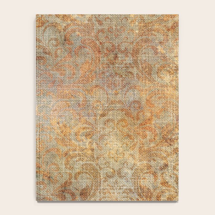 Aged Damask Texture 10 Notebook Gallery Image 4