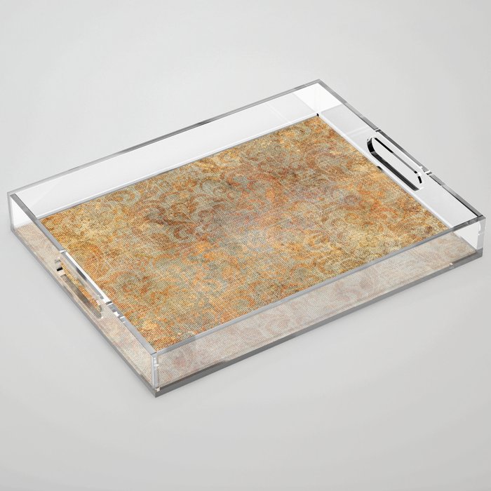 Aged Damask Texture 10 Acrylic Tray Gallery Image 1
