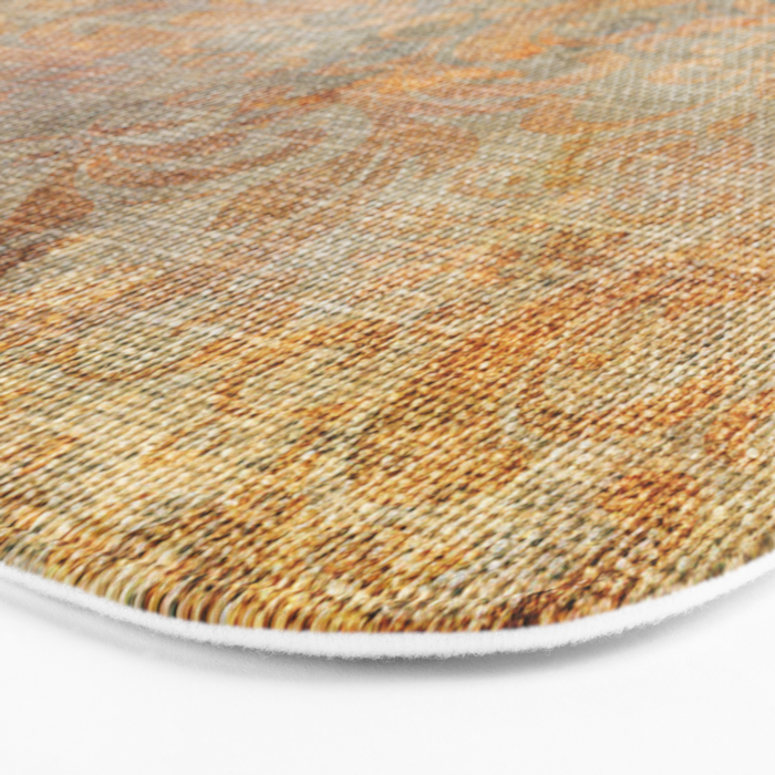 Aged Damask Texture 10 Bath Mat Gallery Image 3