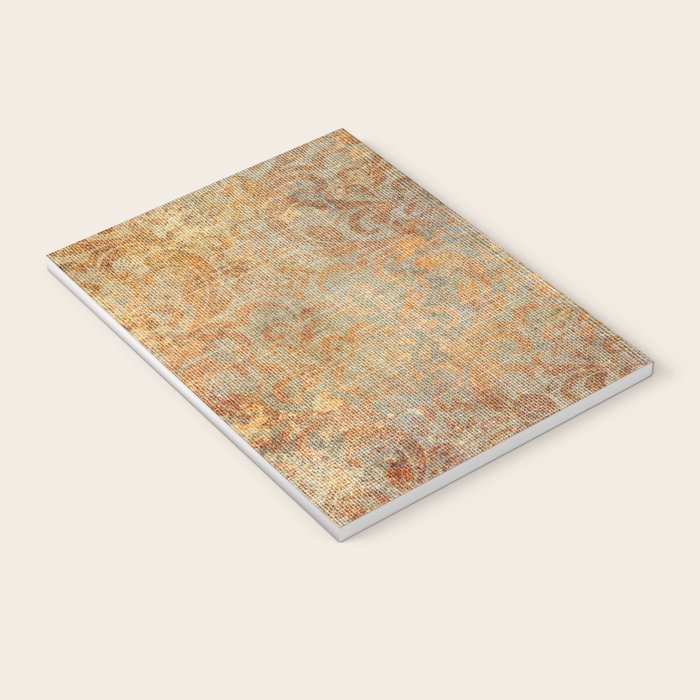 Aged Damask Texture 10 Notebook Gallery Image 3