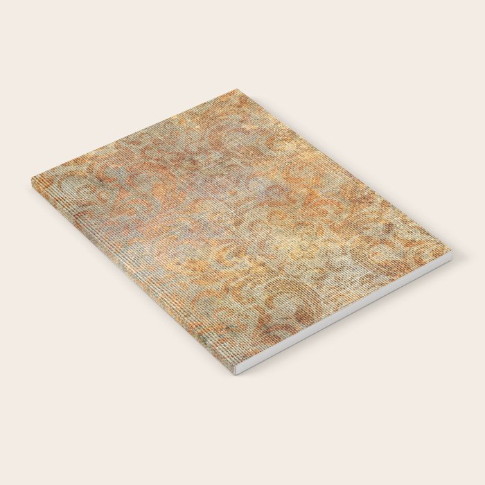 Aged Damask Texture 10 Notebook Gallery Image 2