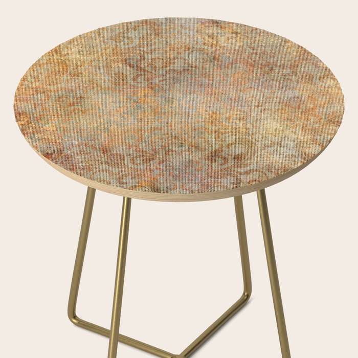 Aged Damask Texture 10 Side Table Gallery Image 2