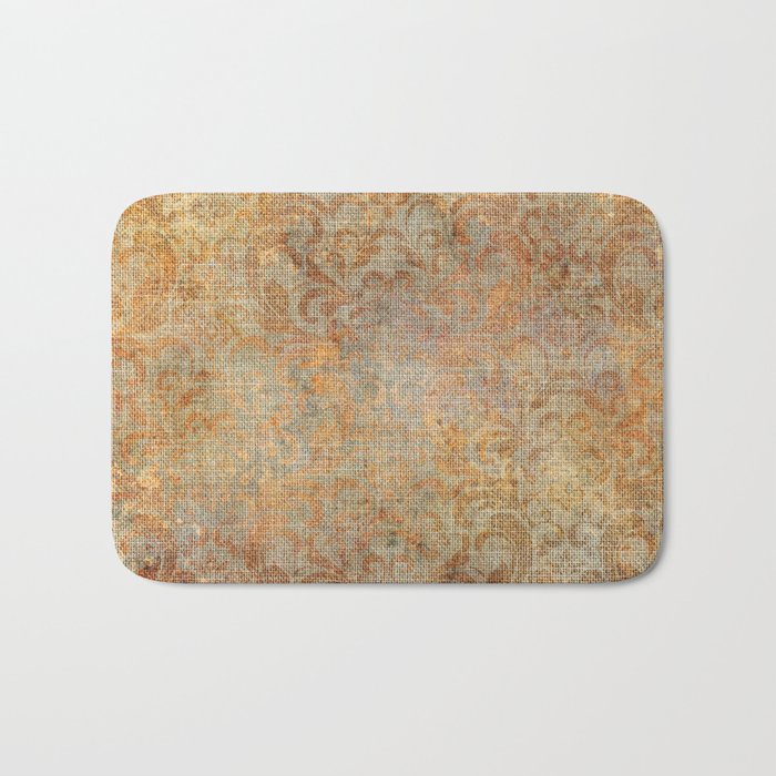Aged Damask Texture 10 Bath Mat Gallery Image 1