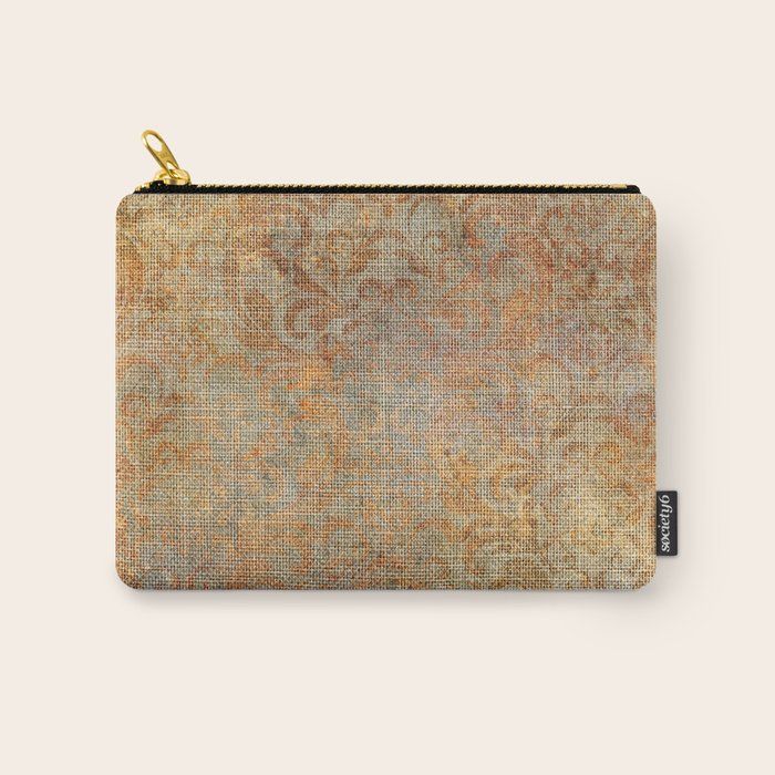 Aged Damask Texture 10 Carry All Pouch Gallery Image 1