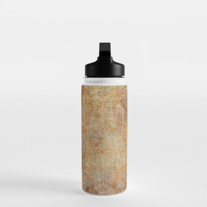 Aged Damask Texture 10 Water Bottle Gallery Image 3
