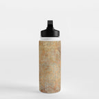 Aged Damask Texture 10 Water Bottle Gallery Image 3