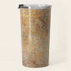 Aged Damask Texture 10 Travel Mug Gallery Image 3