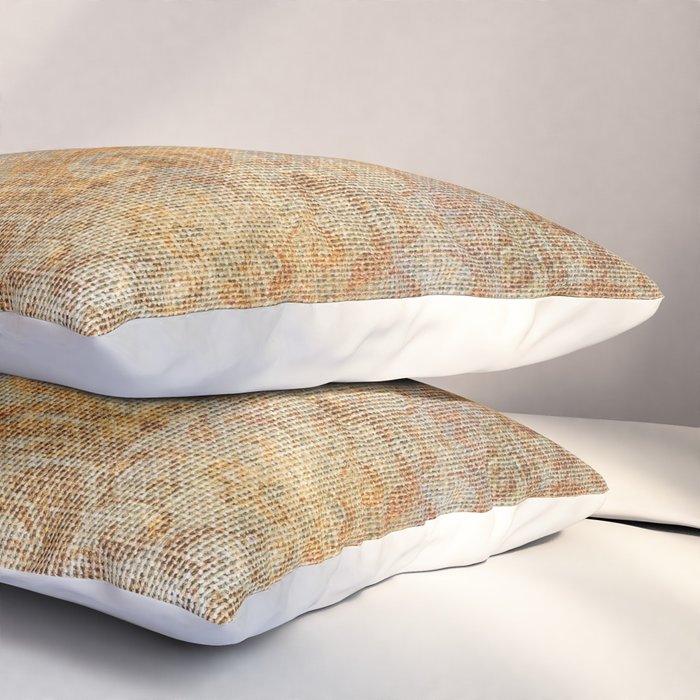 Aged Damask Texture 10 Pillow Sham Gallery Image 3