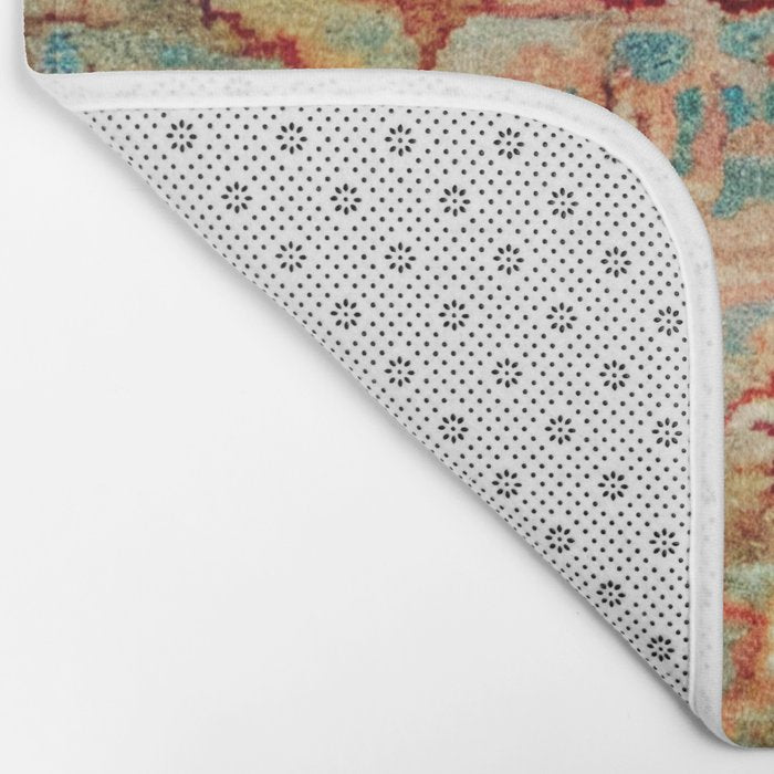 Eclectic Vintage Bohemian Aesthetic Bath Mat Gallery Image 2