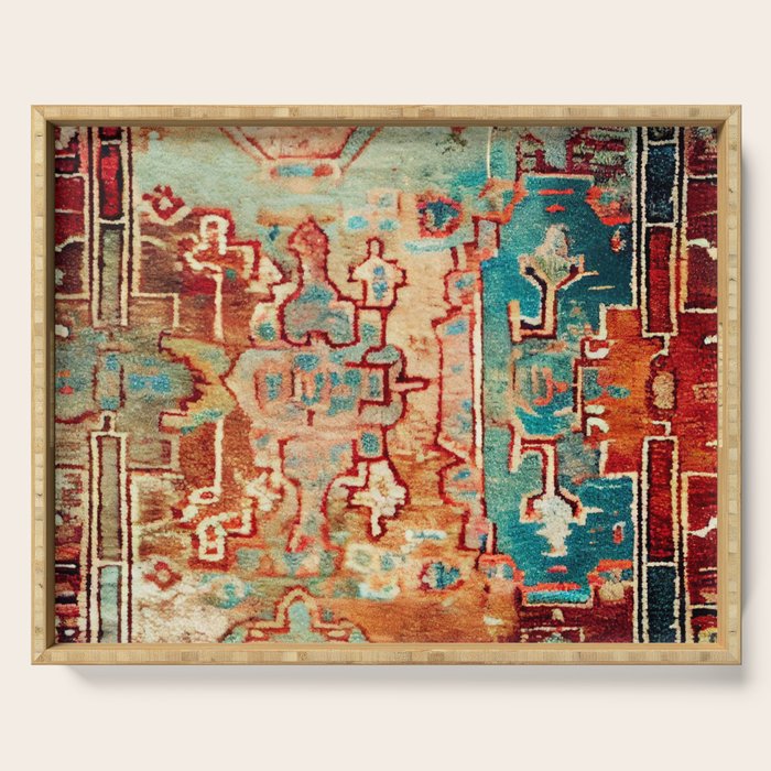 Eclectic Vintage Bohemian Aesthetic Serving Tray Gallery Image 1