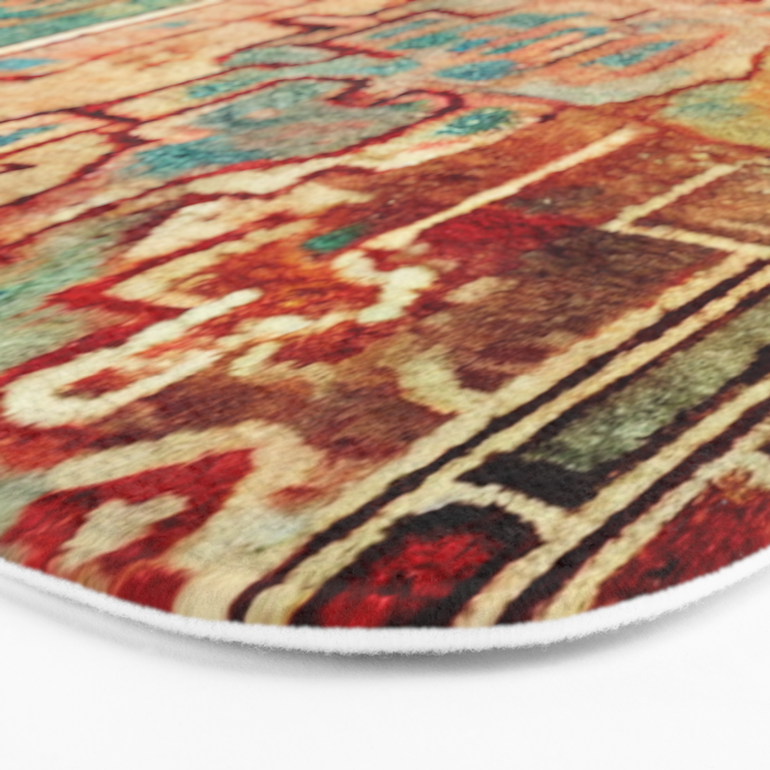 Eclectic Vintage Bohemian Aesthetic Bath Mat Gallery Image 3