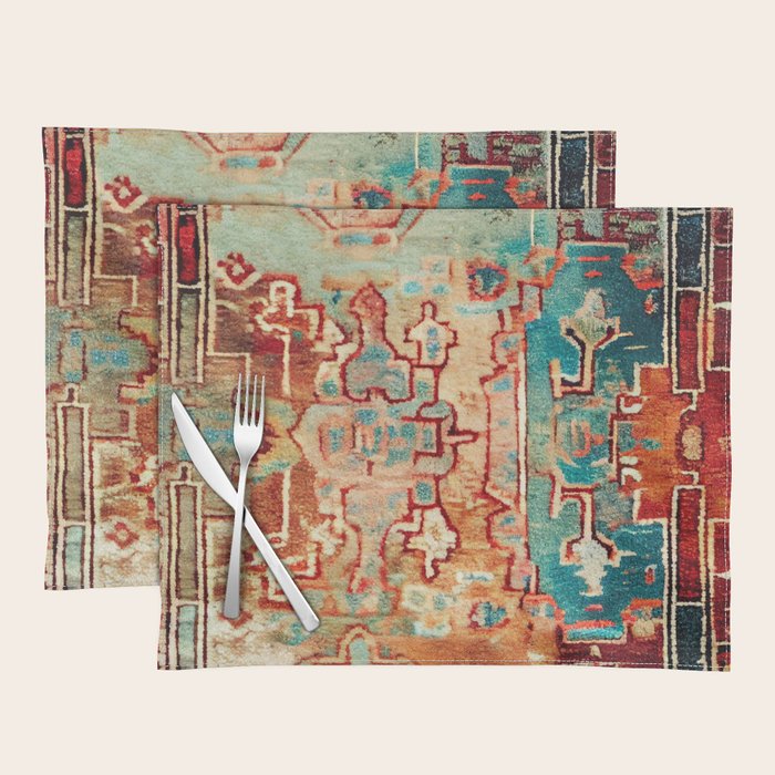 Eclectic Vintage Bohemian Aesthetic Placemat Gallery Image 1