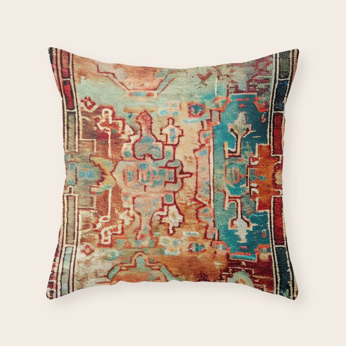 Eclectic Vintage Bohemian Aesthetic Throw Pillow Gallery Image 6
