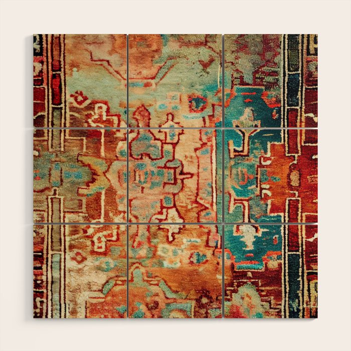 Eclectic Vintage Bohemian Aesthetic Wood Wall Art Gallery Image 1