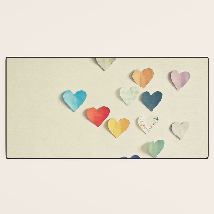 Paper Hearts Desk Mat Gallery Image 3