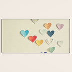 Paper Hearts Desk Mat Gallery Image 3
