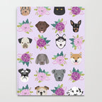 Dogs and cats pet friendly floral animal lover gifts dog breeds cat person Notebook Gallery Image 4