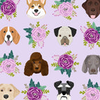 Dogs and cats pet friendly floral animal lover gifts dog breeds cat person Coffee Mug Gallery Image 2