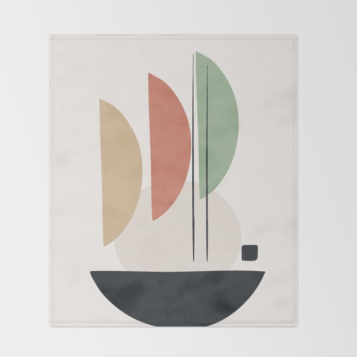 Minimal Shapes No.59 Throw Blanket Gallery Image 2