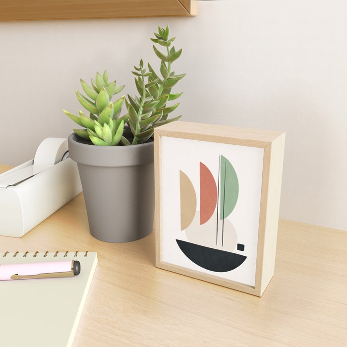 Minimal Shapes No.59 Mini Art Print Gallery Image 2