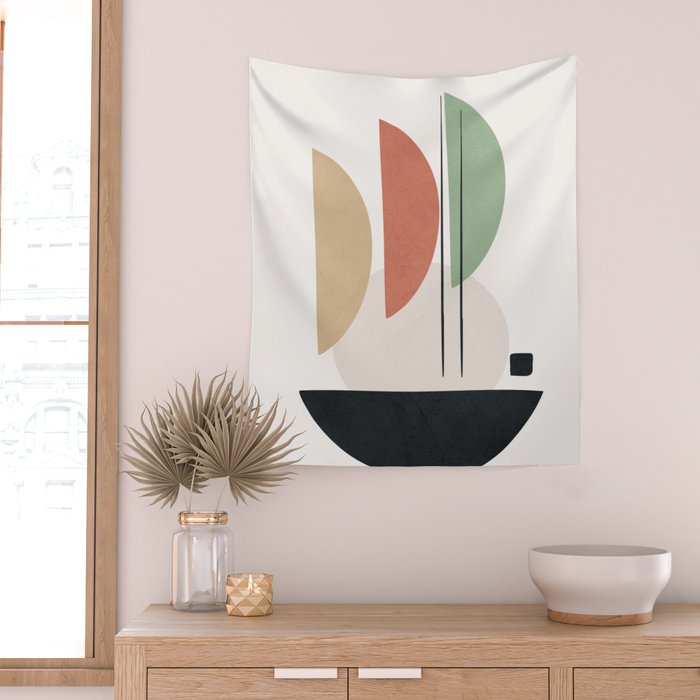Minimal Shapes No.59 Wall Tapestry Gallery Image 2
