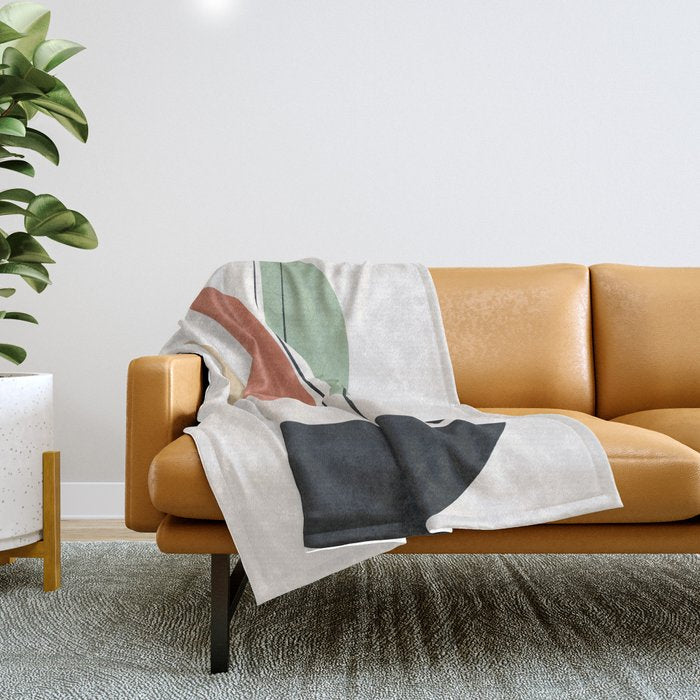 Minimal Shapes No.59 Throw Blanket Gallery Image 1