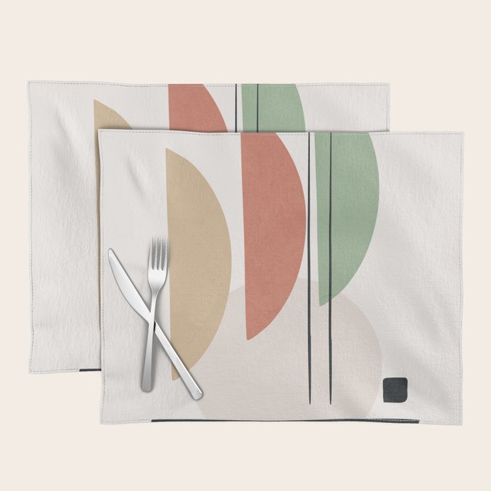 Minimal Shapes No.59 Placemat Gallery Image 1