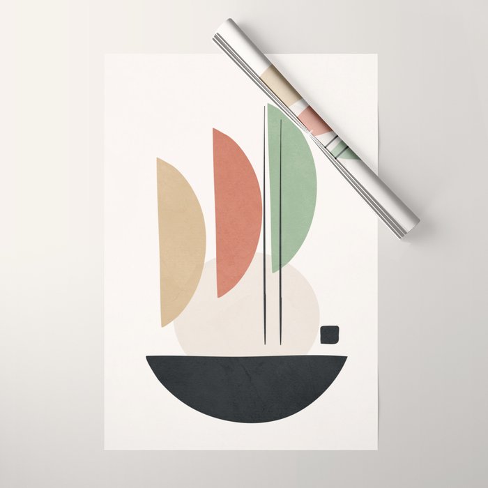 Minimal Shapes No.59 Wrapping Paper Gallery Image 1