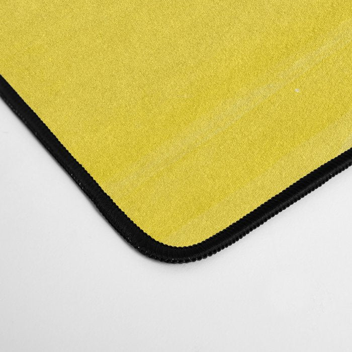 Mellow Yellow Monstera Leaves White Background #decor #society6 #buyart Desk Mat Gallery Image 4
