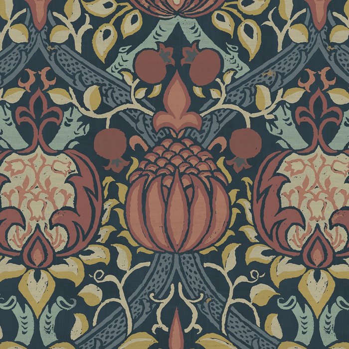 William Morris Vintage Granada Indigo Coffee Mug Gallery Image 2