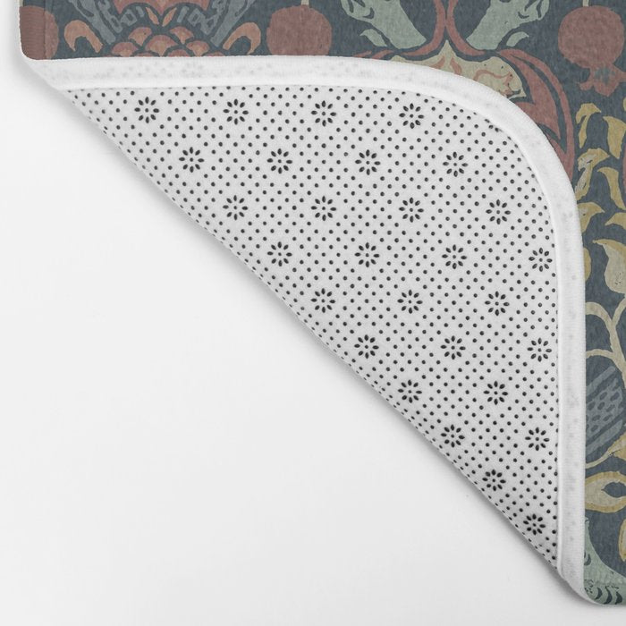 William Morris Vintage Granada Indigo Bath Mat Gallery Image 2