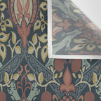 William Morris Vintage Granada Indigo Wall Tapestry Gallery Image 3