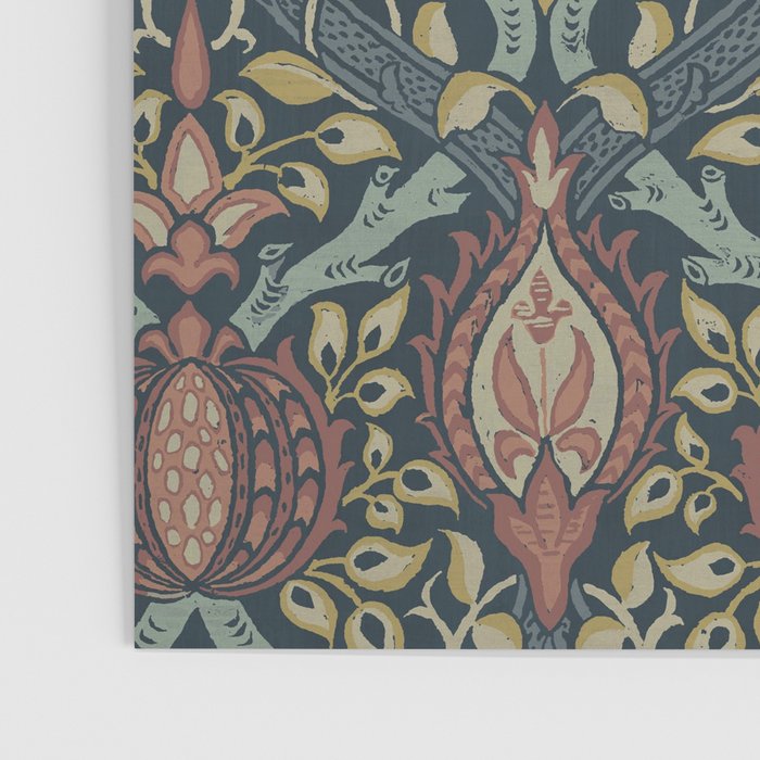 William Morris Vintage Granada Indigo Poster Gallery Image 3