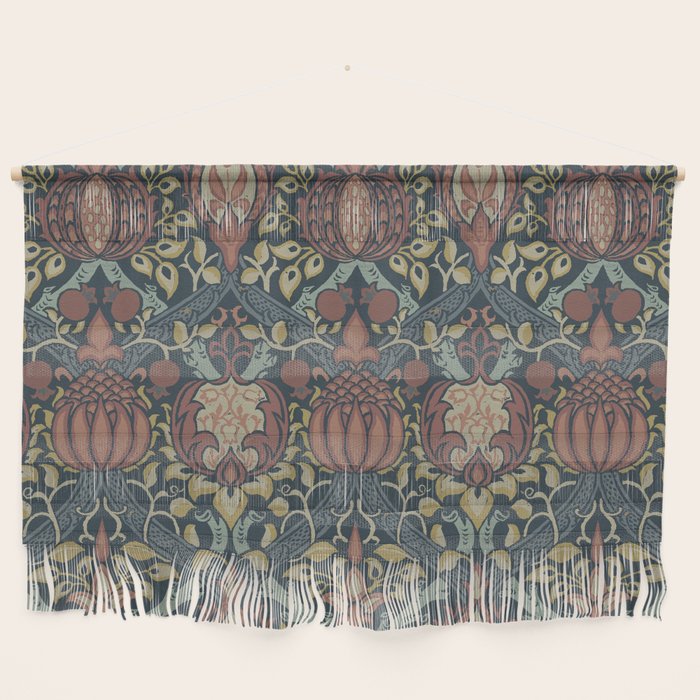 William Morris Vintage Granada Indigo Wall Hanging Gallery Image 1