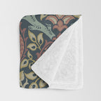 William Morris Vintage Granada Indigo Throw Blanket Gallery Image 3